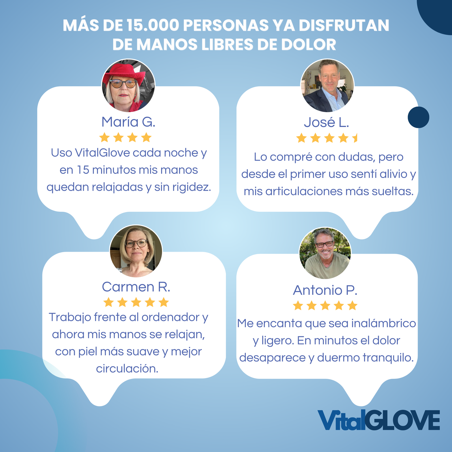 VitalGlove™ Masajeador de Calor para Manos Radiantes